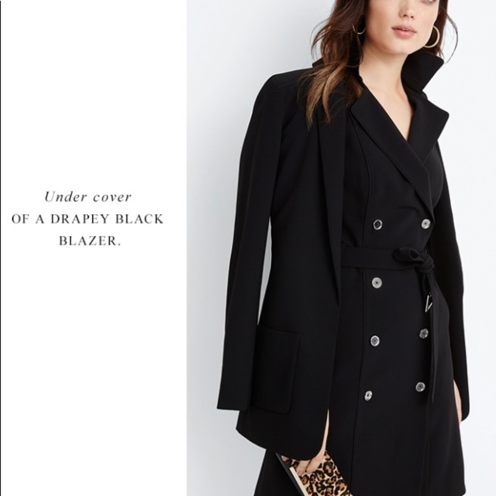 White House Black Market Trench Dress - 00 - Picture 2 of 8